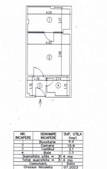 Garsoniera gata de mutare 3 minute metrou Lujerului - 1