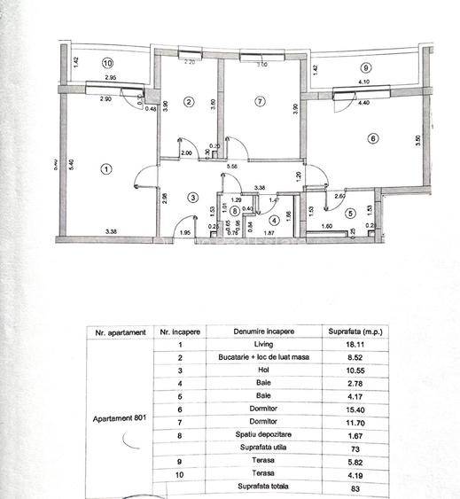 Apartament 3 camere, aleea pietonala Coresi, parcare si boxa - 1