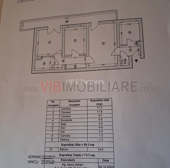 3 Camere Titan - Liviu Rebreanu - 200 m de parc - 11