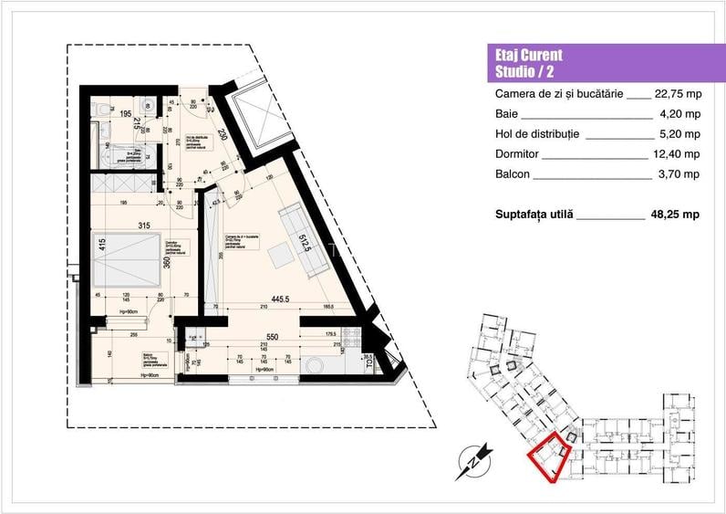 APARTAMENT 2 CAMERE GROZAVESTI | CARREFOUR ORHIDEEA - 12