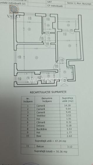 3 Camere - DECOMANDAT - MOBILAT/UTILAT - CF2 - Lacul Tei  - 6
