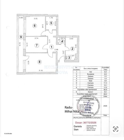 LUICA - Vanzare apartament 3 camere - bloc Anvelopat ! - 19