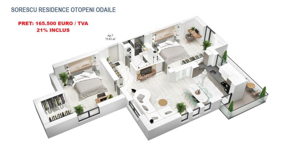 Apartamente cu 3 camere cu terasa, lift, langa parc 1 Mai - 4