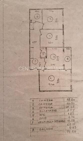 Parc Herăstrău, 3 camere, decomandat, etaj 2, bloc 1983, 73 mp - 16