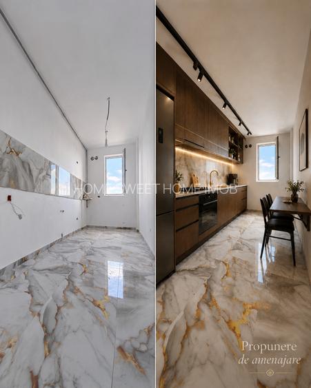 Apartament luminos 3 camere | 2 bai | Bucatarie inchisa | Comision 0 - 8