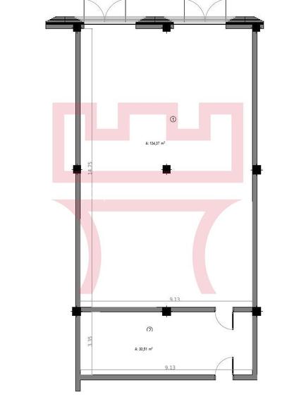 Inchiriere spatiu comercial multifunctional inaltime 6.5ml 165mp 330mp - 4