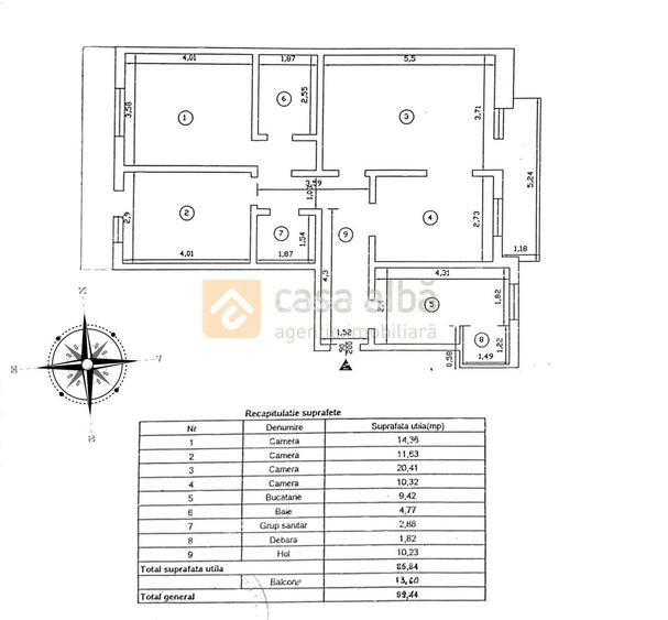 La doar 5 minute de Piata Unirii – 4 Camere spatios, OFERTA UNICA - 1