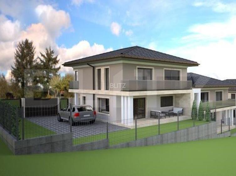 Casa cuplata, finalizata, 150mp, 4 dormitoare, 4 bai, demisol, Luna de Sus - 2