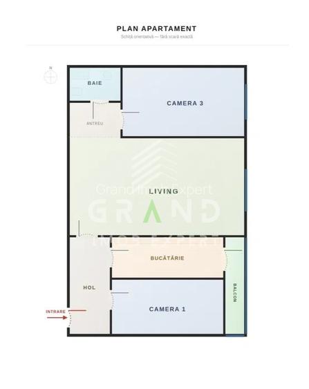 Apartament cu 3 camere, etaj 2, în cartier Gheorgheni - 4