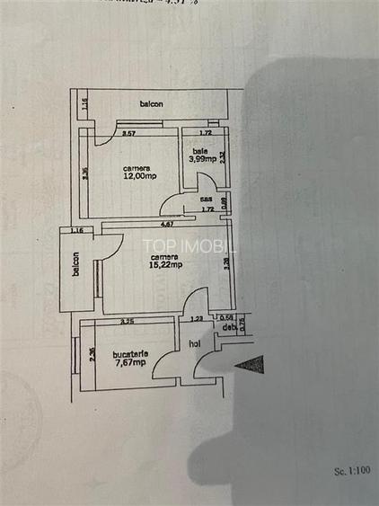 1100euro/mp Apartament 2 camere - Podu Ros - 6