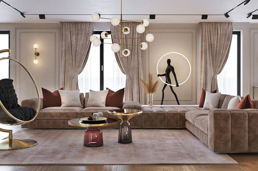 Apartament 4 camere-220 mp-Penthouse-Ansamblu Rezidential Finalizat-2 min Metrou