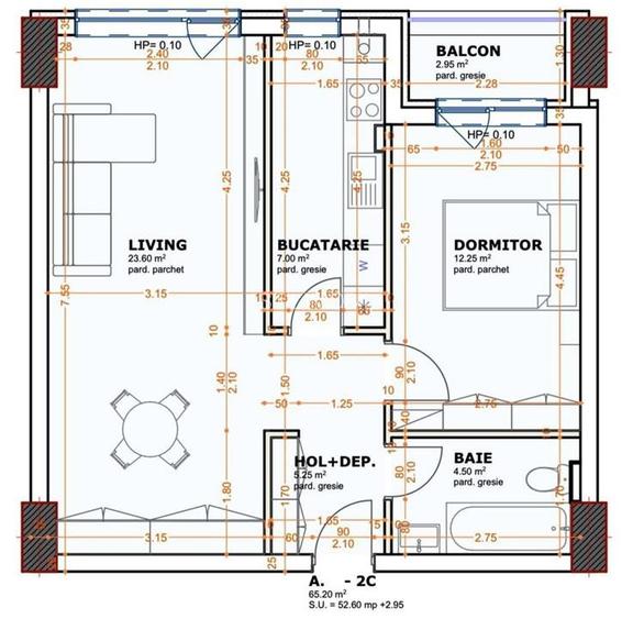Oferta 2 camere decomadat 56 mp Tatarasi bloc nou pret puls tva - 3