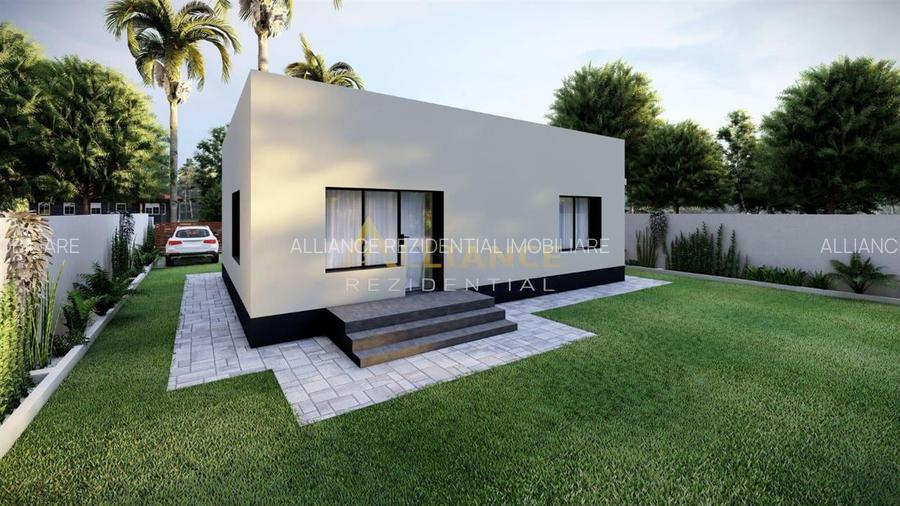 Casa parter- 3 camere - 375mp teren - incalzire pardoseala - geamuri tripan - 3