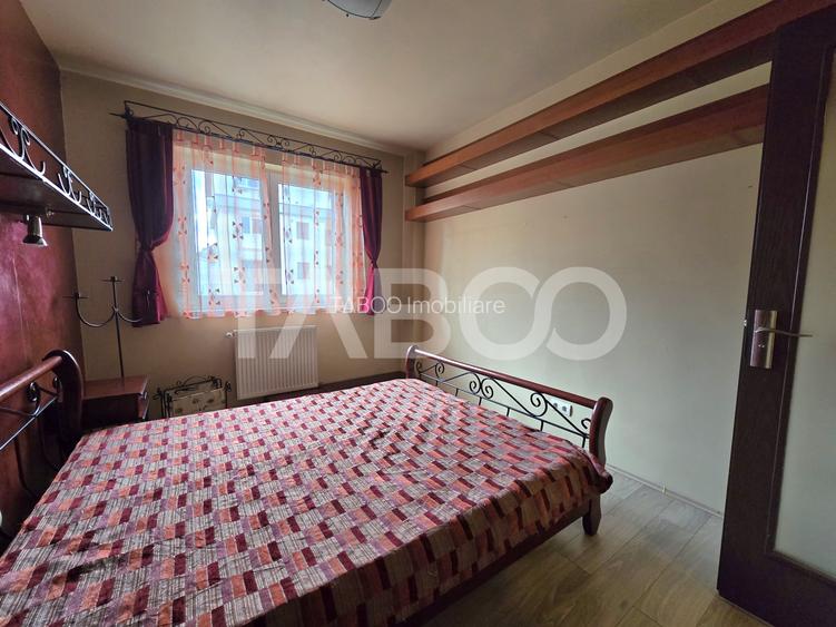 Apartament 2 camere etaj 3 mobilat utilat parcare lift Terezian Sibiu - 10