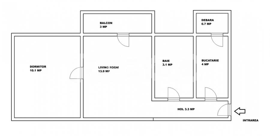 Apartament de vanzare 2 camere balcon etaj 2 in Avrig zona Sticla - 1