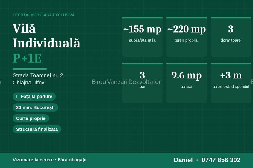 Vilă individuală P+1E  la pădurea Rosu · Curte proprie · Chiajna, Ilfov - 5