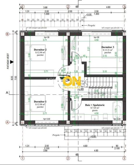 Casa tip insiruit, 4 camere, 186 mp teren, zona premium, Cetate - 2