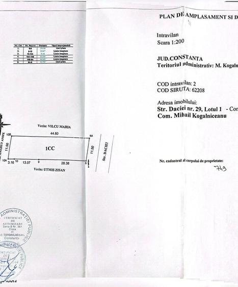 Teren intravilan de vânzare în Mihail Kogălniceanu – 509 mp - 3