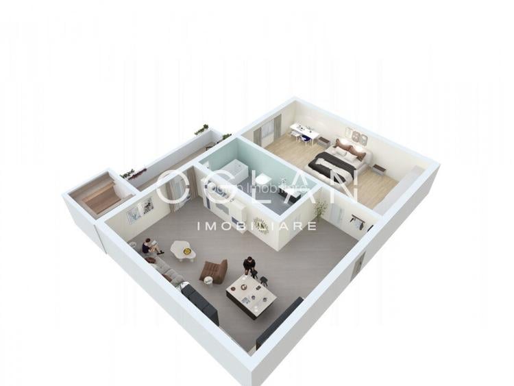 Studio  39.81 mp utili + balcon - Zona Lacul lui Binder - 8