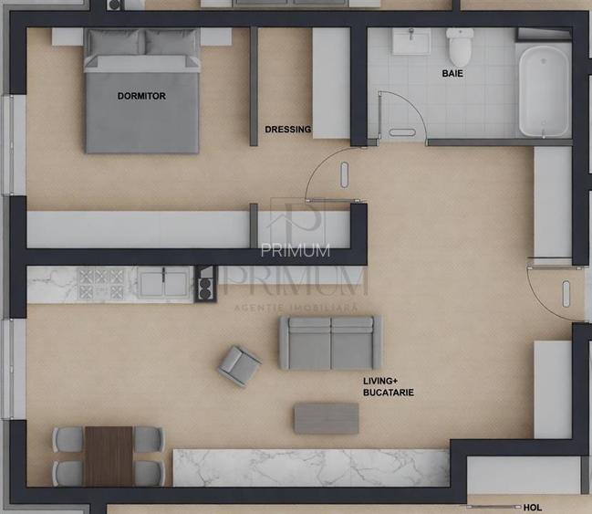 TORONTALULUI - BLOC NOU - 2 CAMERE - PARCARE - GRADINA INCHISA - 9