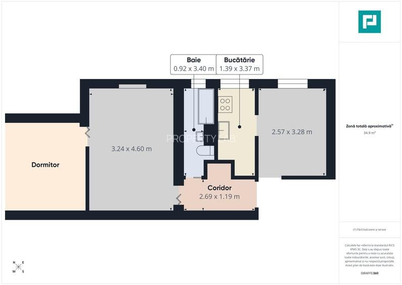 Apartament cu 3 camere tip X,  Str. Feldioarei - 10