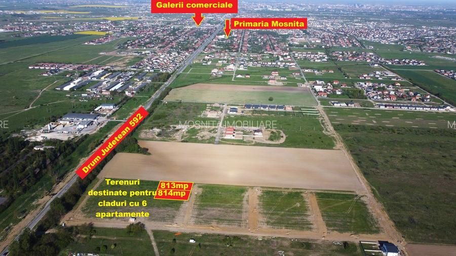 Mosnita Noua - teren pentru constructie 6apartamente - toate utilitatile - 2
