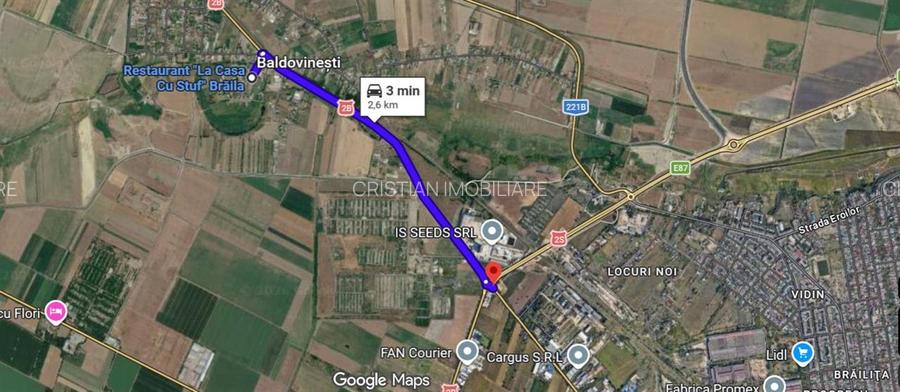 Baldovinesti La 5km de Braila (laga Casa cu Stuf) 1080mp cu 97m deschidere toate - 3