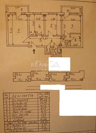 3 camere Tineretului decomandat, et. 6, an 1986, metrou, 64 mp - 12