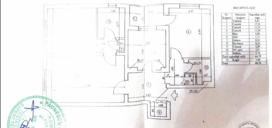 Chisinau - Arena Nationala - 3 camere , renovat , posibilitate montare centrala - 8