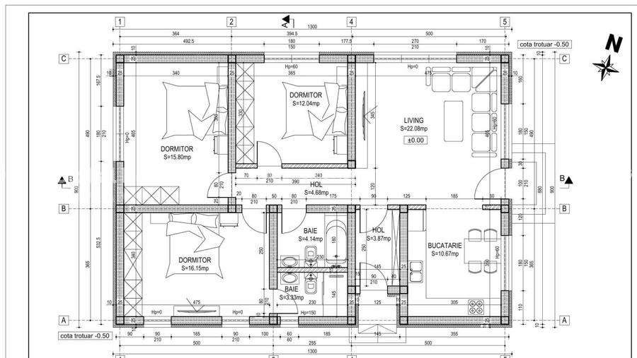 Cornu Villas - Valea Prahovei 4 Camere  - Casa Individuala Parter + 450MP Teren - 32