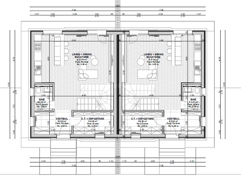 Casa tip duplex- 4 camere -curte proprie 110mp - Grand Arena - Postalionului - 14