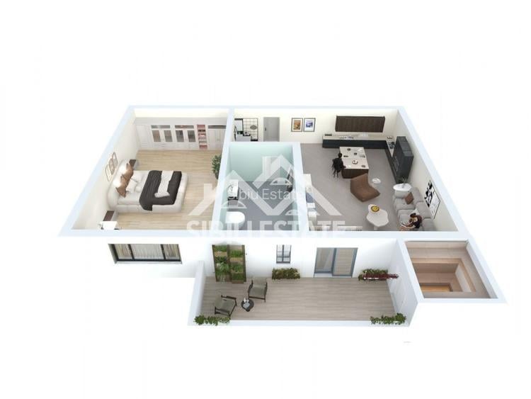 Apartament 2 camere 39,6 mp ,cu lift, Zona Lacul lui Binder - 7