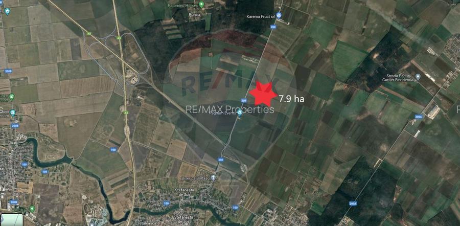 Teren industrial 7.9 ha, Afumati, deschidere 120m, Soseaua Stefanesti - 5