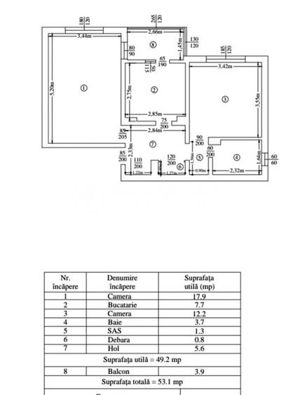 Apartament 2 camere 53mp, Tatarasi - Oancea + CT & BOXA - 9