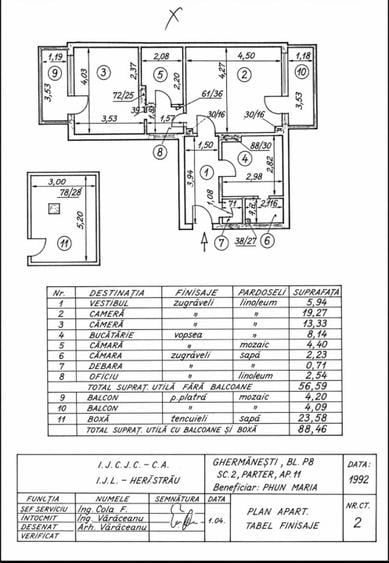 Apartament cu 2 camere 64,78mp + boxa 20 mp + gradina - 4