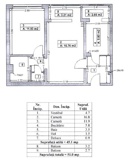 Apartament 2 camere | Berceni | Emil Racovita | Mobilat utilat | Metrou 9' - 10