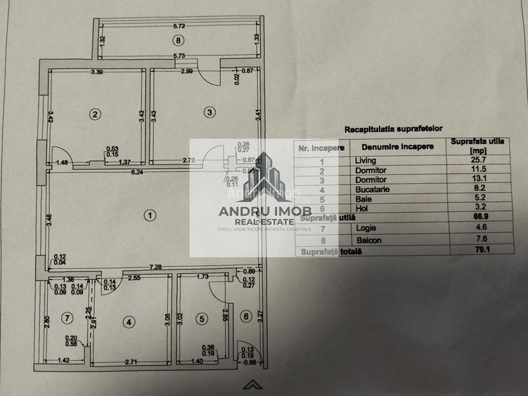 Apartament 3 Camere Semidecomandat|Loc Parcare Inclus|Drumul Fermei - 14