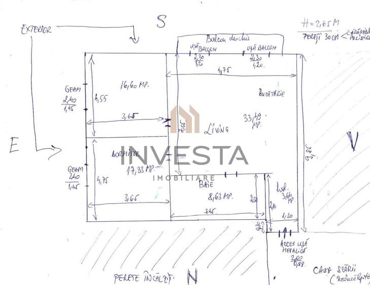 Oportunitate de investitie Buna Ziua! 3 Camere la 2600 euro/mp! - 1