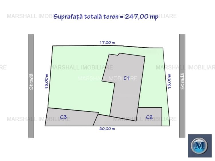 Teren intravilan de vanzare, zona P-ta Mihai Viteazu, 247,00 mp #16676 - 2