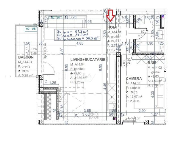 Balcon. Lift. Loc de parcare. - 7