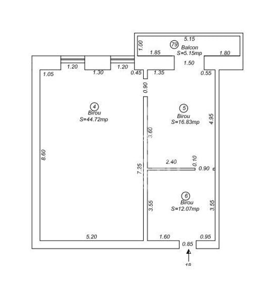Spatiu birouri, 104 mp,  Comision 0%, Ultracentral/Cetate - 7