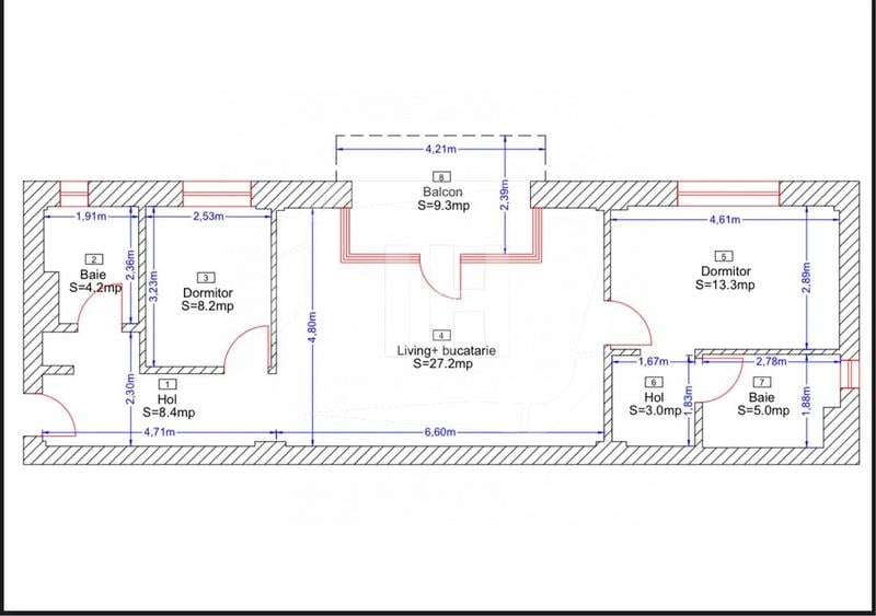 Apartament 3 camere, Borhanci - 8
