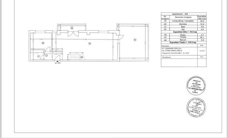 Penthouse Lux pe 2 niveluri, 4 camere, zona Pipera - 19