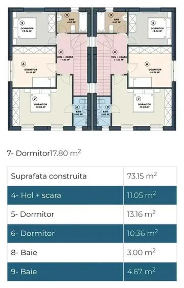 Vila 4 Camere Alipita P+1 | De Vanzare |  Complex Rezidential | Curte - 17