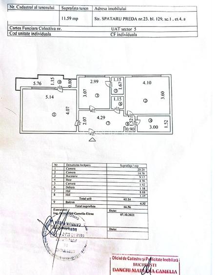 Apartament 2 camere, 66,5 mp, Str. Spătarul Preda, Sector 5 - 23