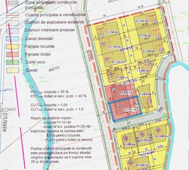 Teren 717mp pe colț în Urseni | P+2E+M | 61 €/mp - 7