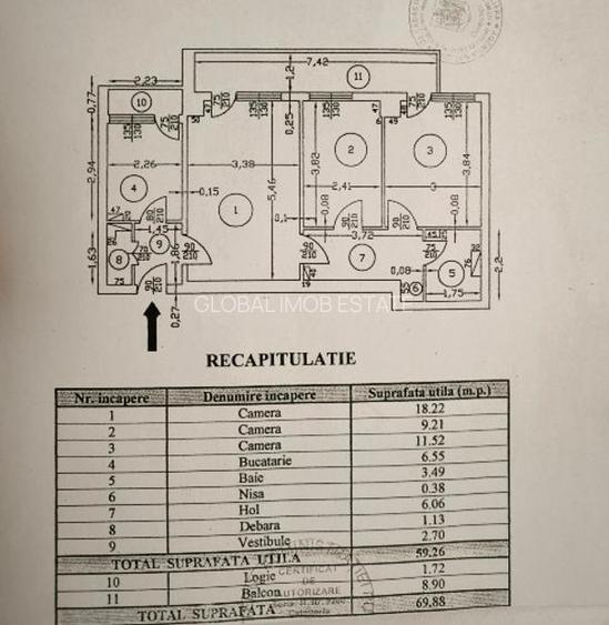 Vanzare Apartament 3 camere Lujerului-Gorjului - 10