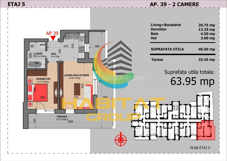 Apartament 2 Camere Decomandat Sector 4 Grand Arena 63.95Mp - 1