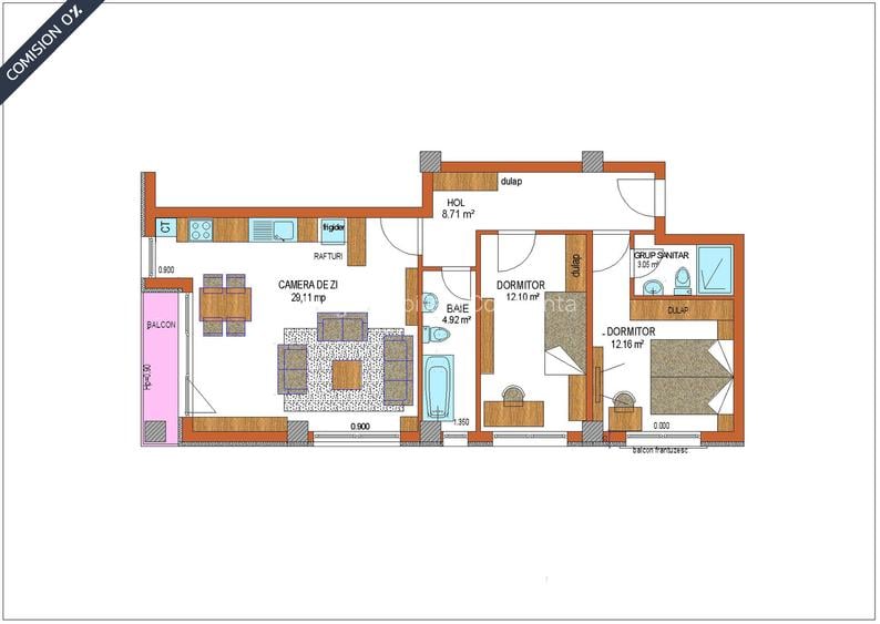 ✅Dezvoltator: Apartament luminos în bloc nou | decomandat | 3 camere și 2 băi - 1