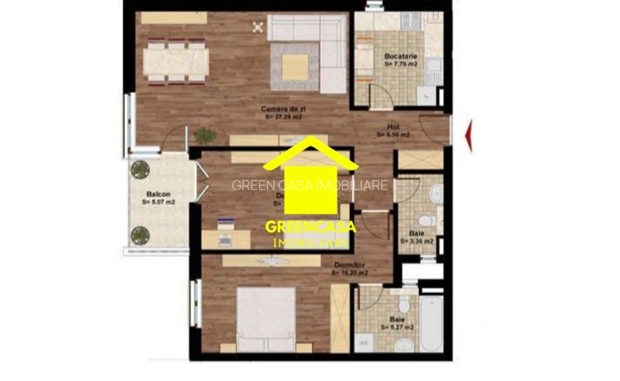 Apartament 3 camere zona centrala Cluj + Balcon - 7